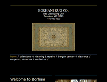 Tablet Screenshot of borhanirugs.com